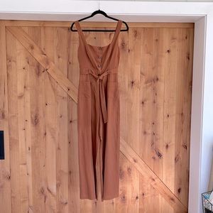 ASTR the label: Mirage Wide Leg Jumpsuit.  Color: Cider